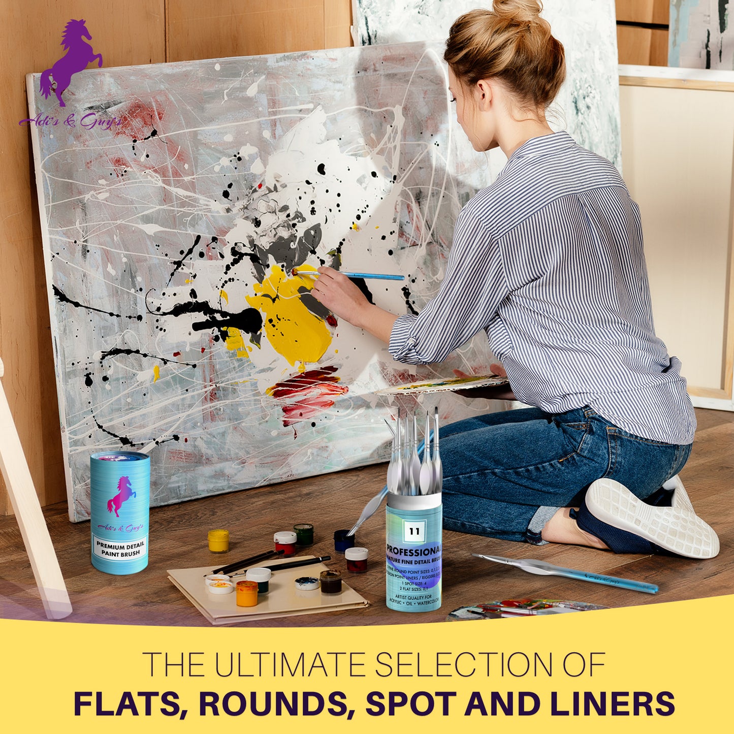 Detail Paint Brushes Set of 11