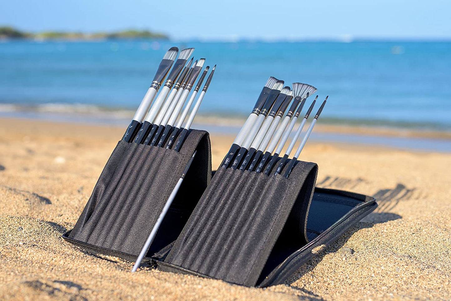 Adi’s art pro 15-piece Long handle paint brushes set