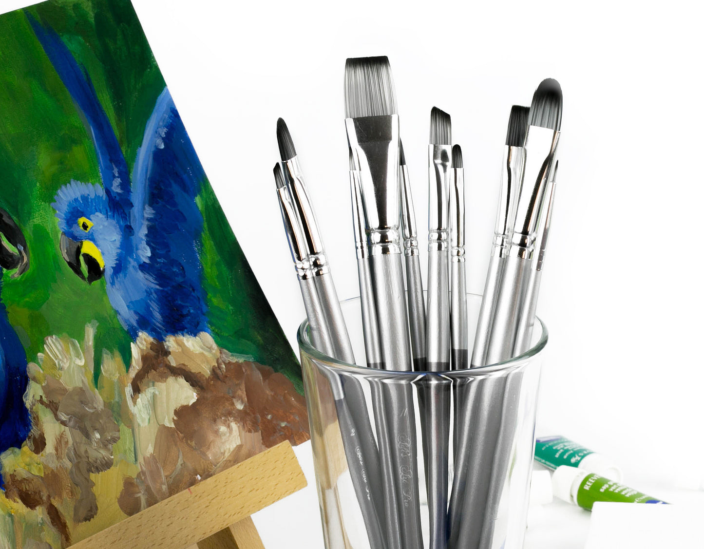 Paint Brushes Set- Grey 10 pcs