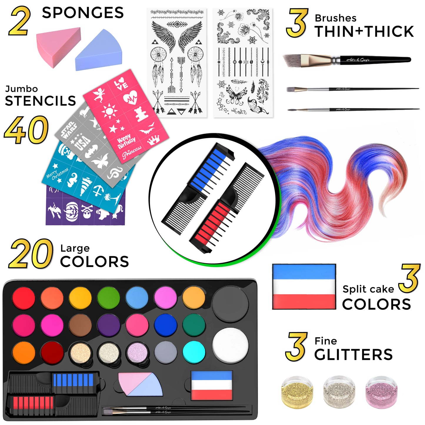 Face Paint Kit For Kids