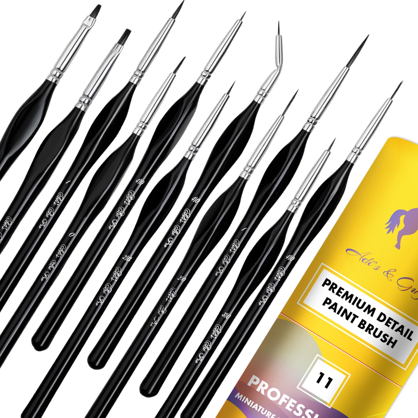 Detail Paint Brushes Set of 11