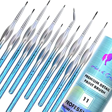 Detail Paint Brushes Set of 11